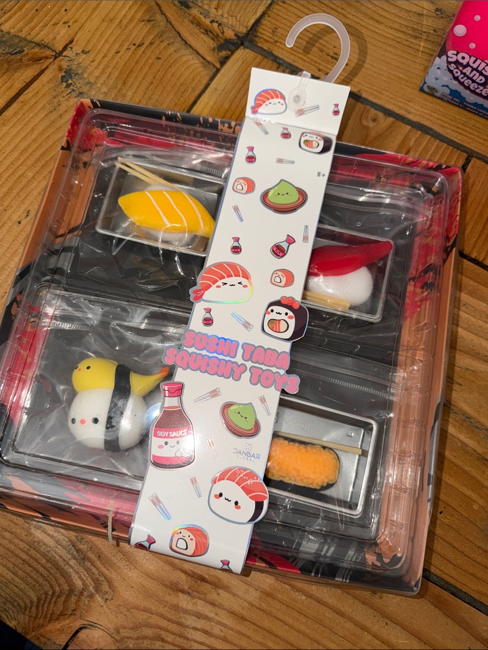 Squeeze Sushi Taba Squishy four piece individual bags Set